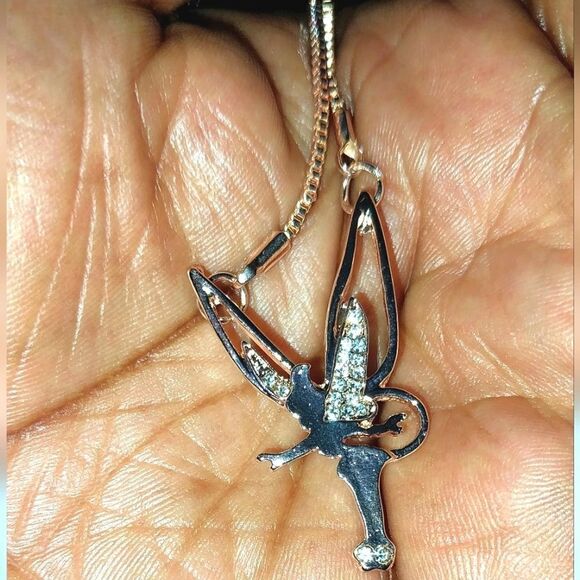 Trendy cartoon rose gold plated angel pendant necklace - Picture 11 of 11